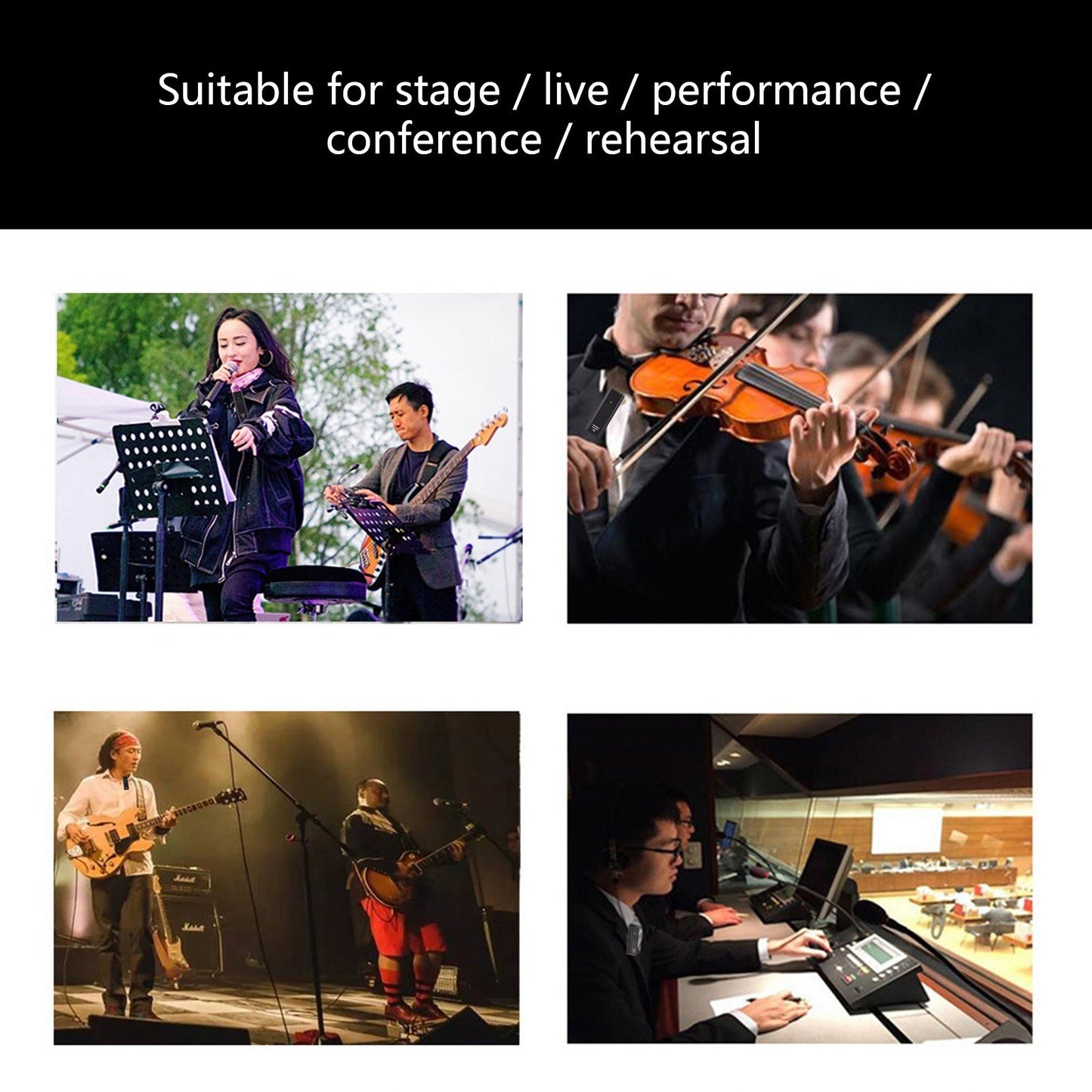 R9 UHF Wireless In-Ear Monitoring System with Real-Time Ear Return for Singers & Bands - No Delay