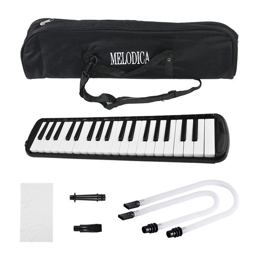 37-Key Melodica Air Piano Keyboard with 2 Soft Blow Pipes & 2 Nozzles