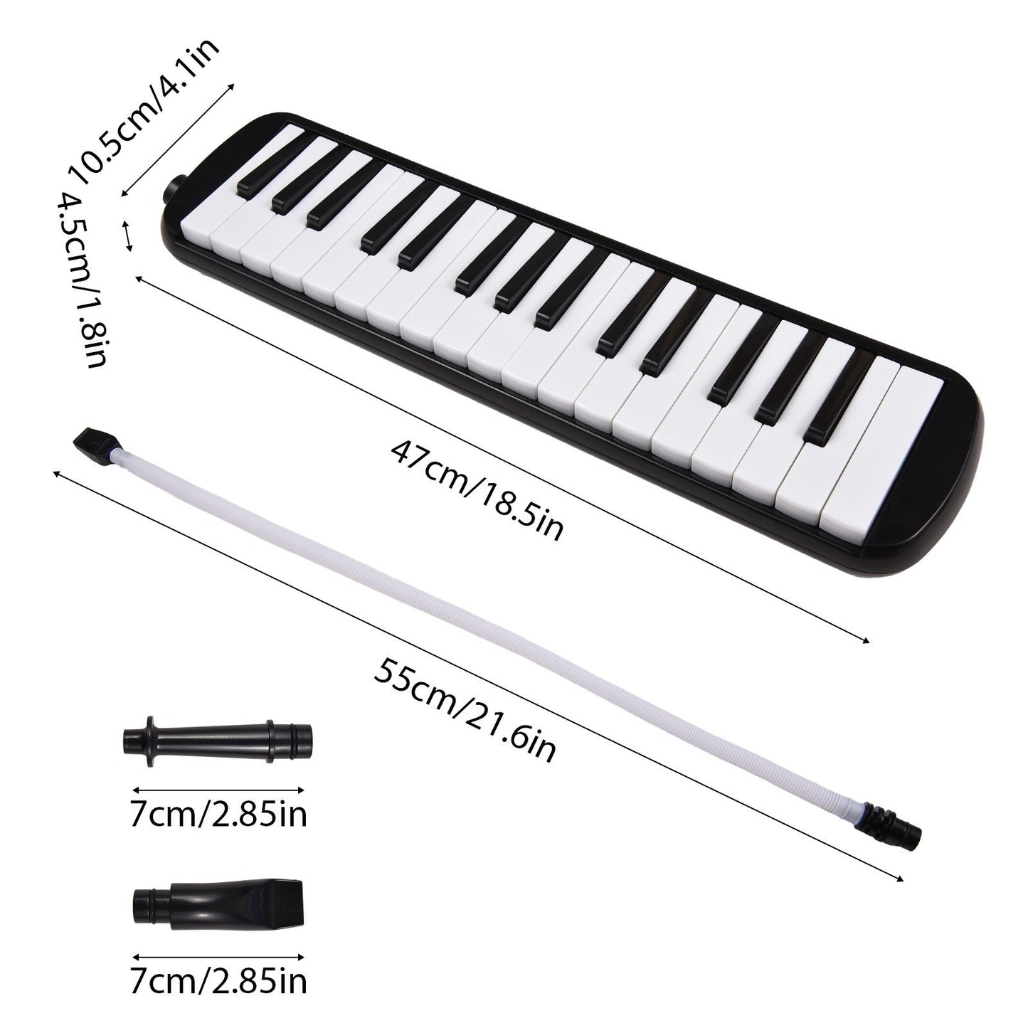 32-Key Melodica Air Piano with Soft Blow Pipe & Bag