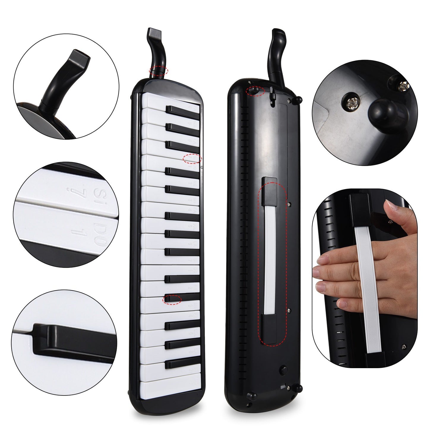 32-Key Melodica Air Piano with Soft Blow Pipe & Bag