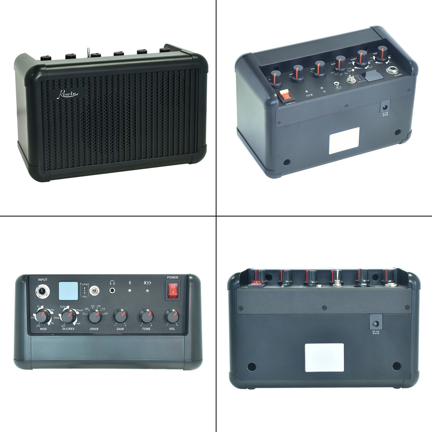 Rowin PE-10 15W Wireless Bluetooth Electric Guitar Amp Speaker