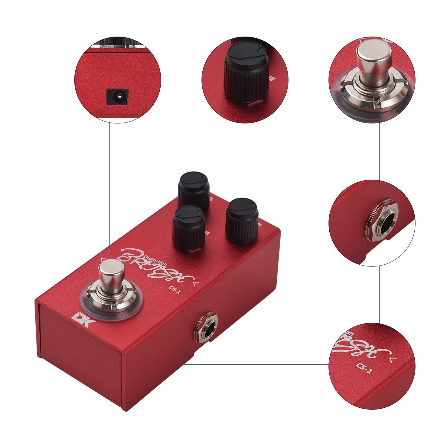 DK CS-1 Classic British Distortion Electric Guitar Effects Pedal