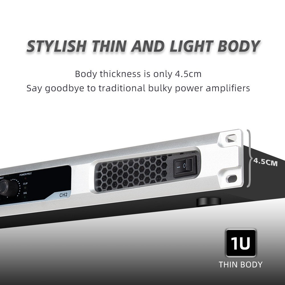 Professional 2-Channel Digital Power Amplifier