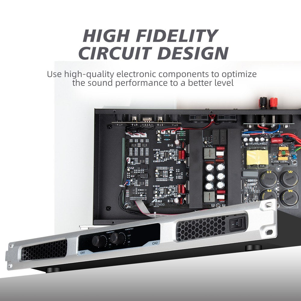 Professional 2-Channel Digital Power Amplifier