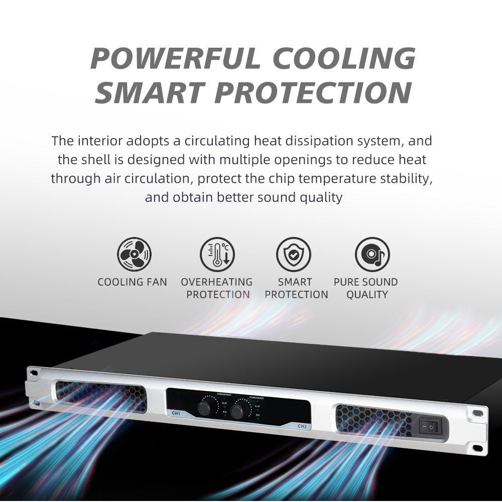 Professional 2-Channel Digital Power Amplifier