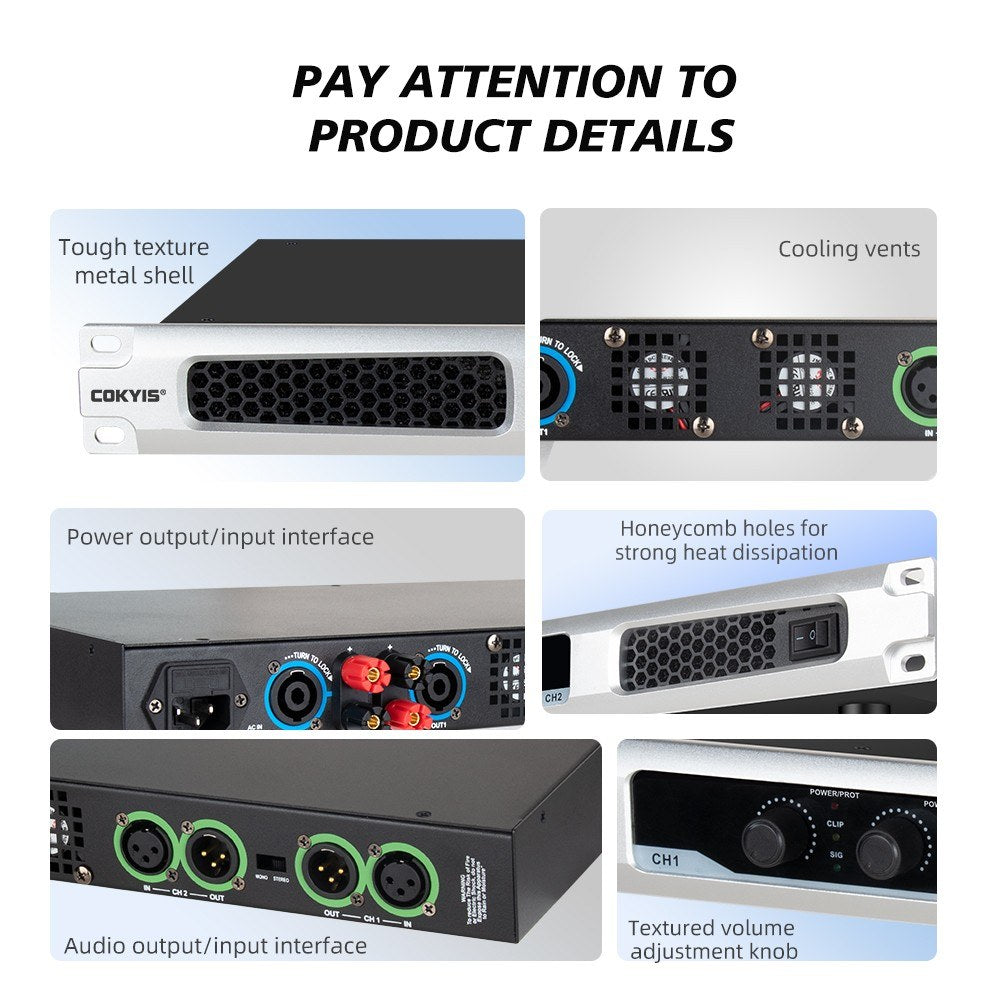 Professional 2-Channel Digital Power Amplifier