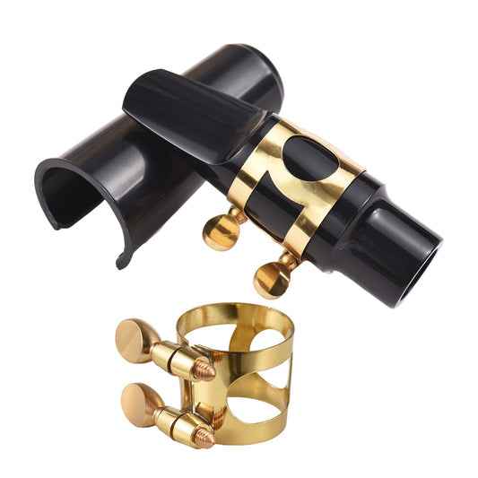 Complete Alto Saxophone Mouthpiece Kit with Ligature, Reed, and Cap