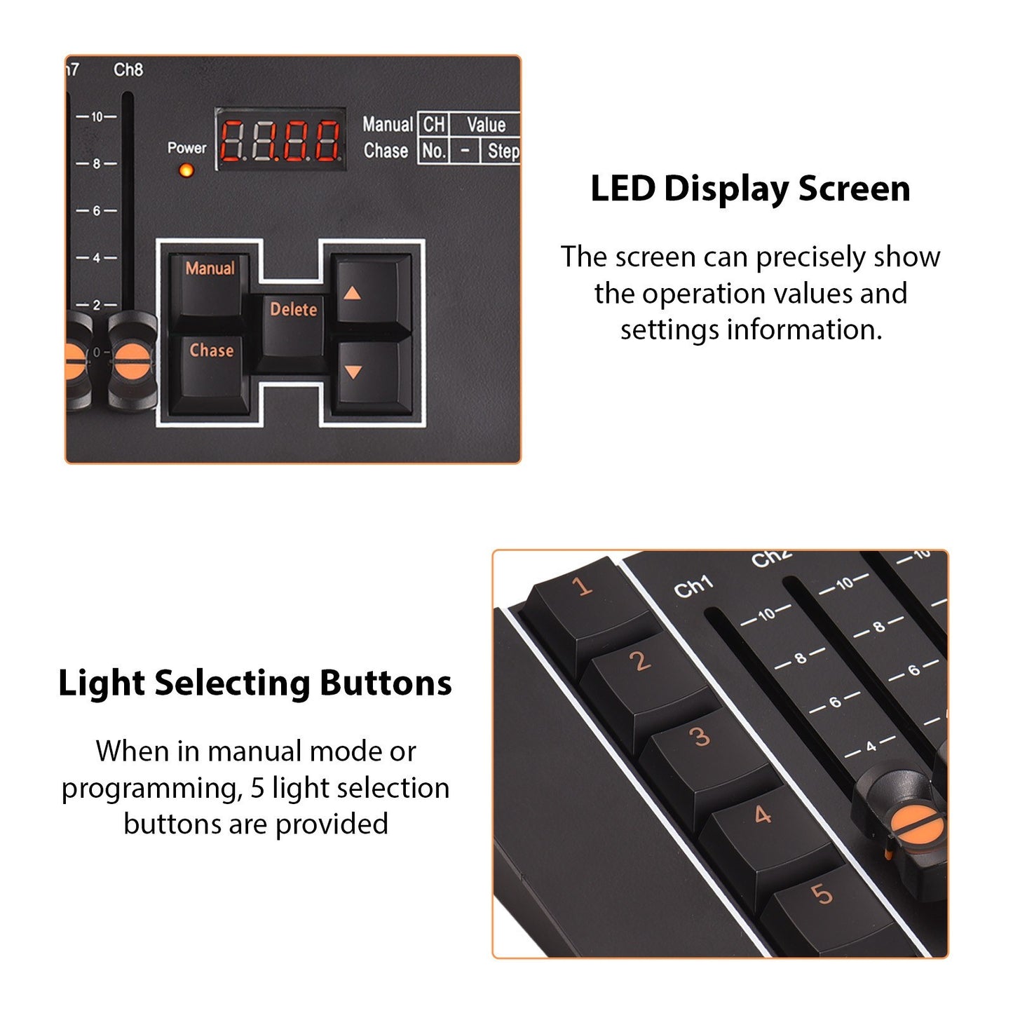 40-Channel DMX 512 Stage DJ Light Controller for Party, Disco, Pub Shows