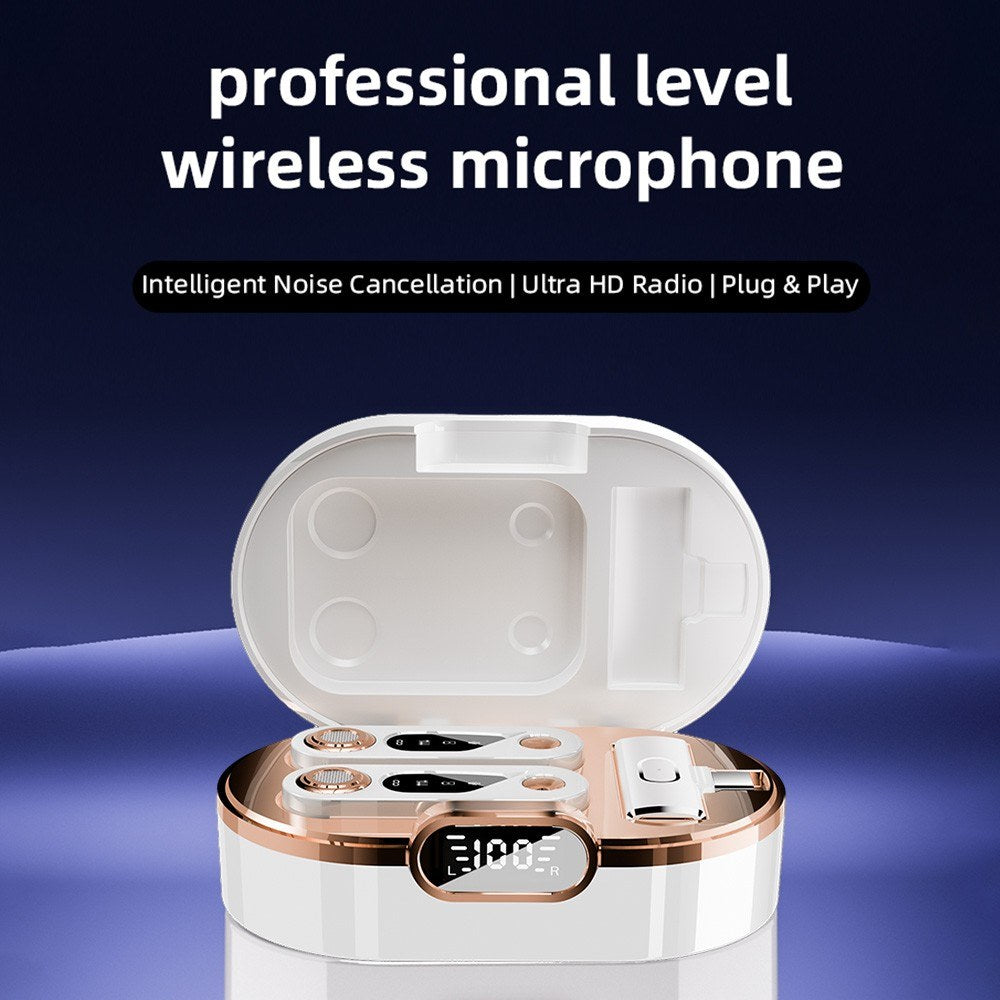Professional S36 2.4G Wireless Lapel Microphone Clip-On Mic