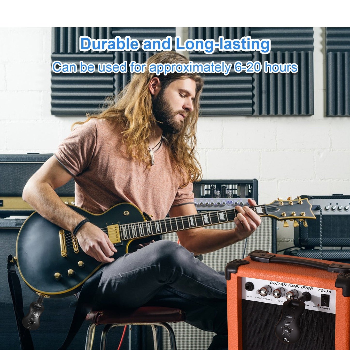 Rowin WS-30 2.4G Wireless Guitar System - Crisp Audio, Ultra Low Latency