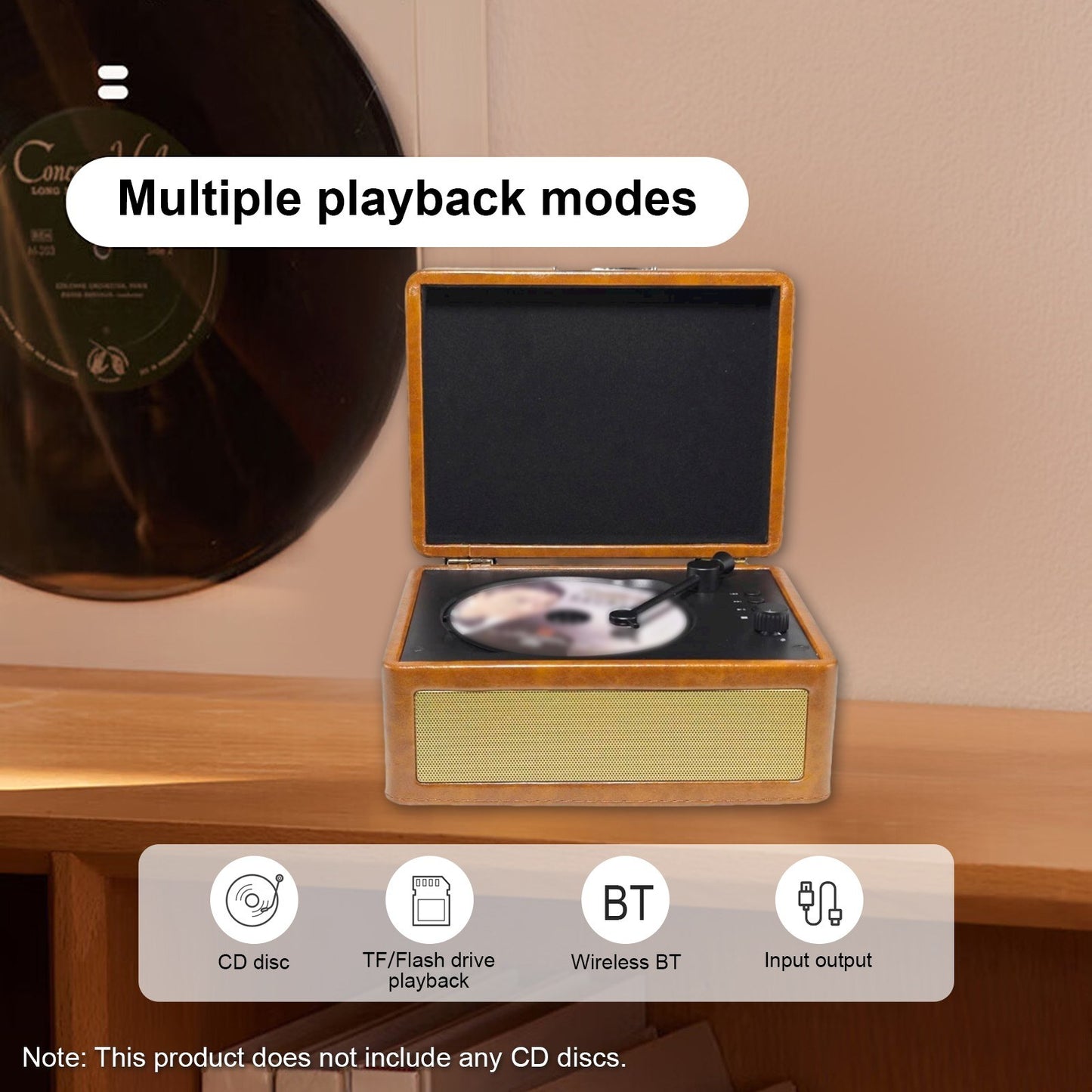 Multifunctional CD & Cassette Player with Bluetooth & Tray Loading