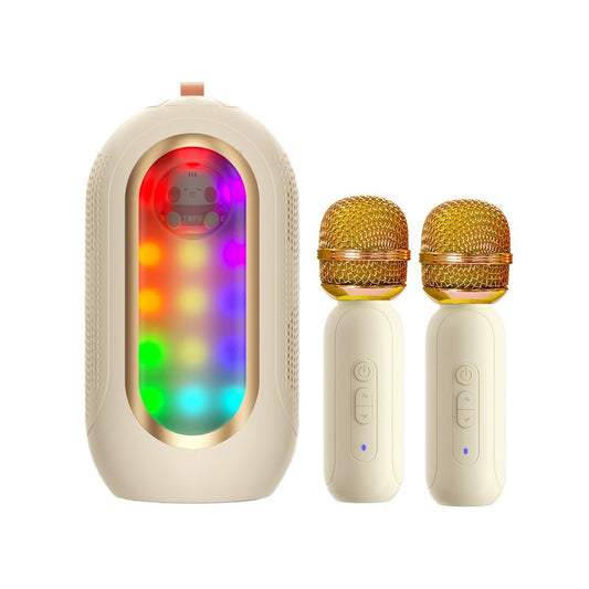 F68 Wireless Karaoke Machine Set with 2 Mics & Speaker