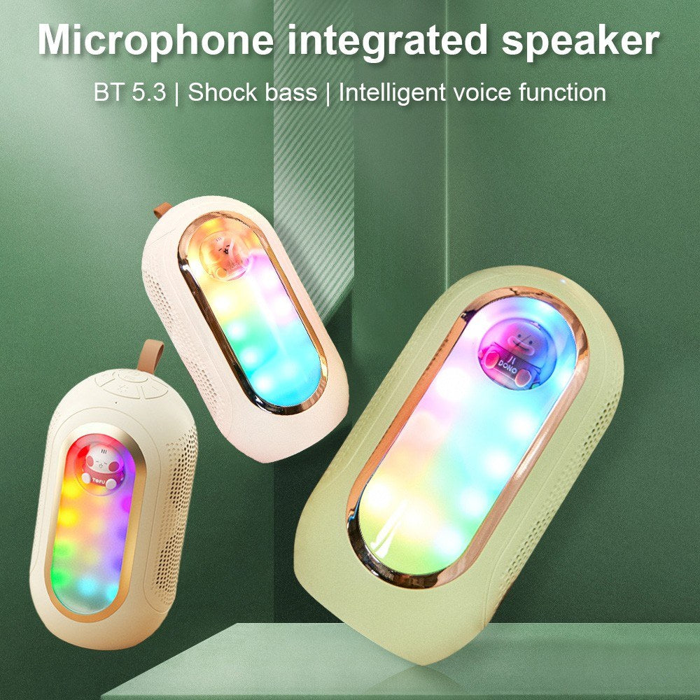 F68 Wireless Karaoke Machine Set with 2 Mics & Speaker