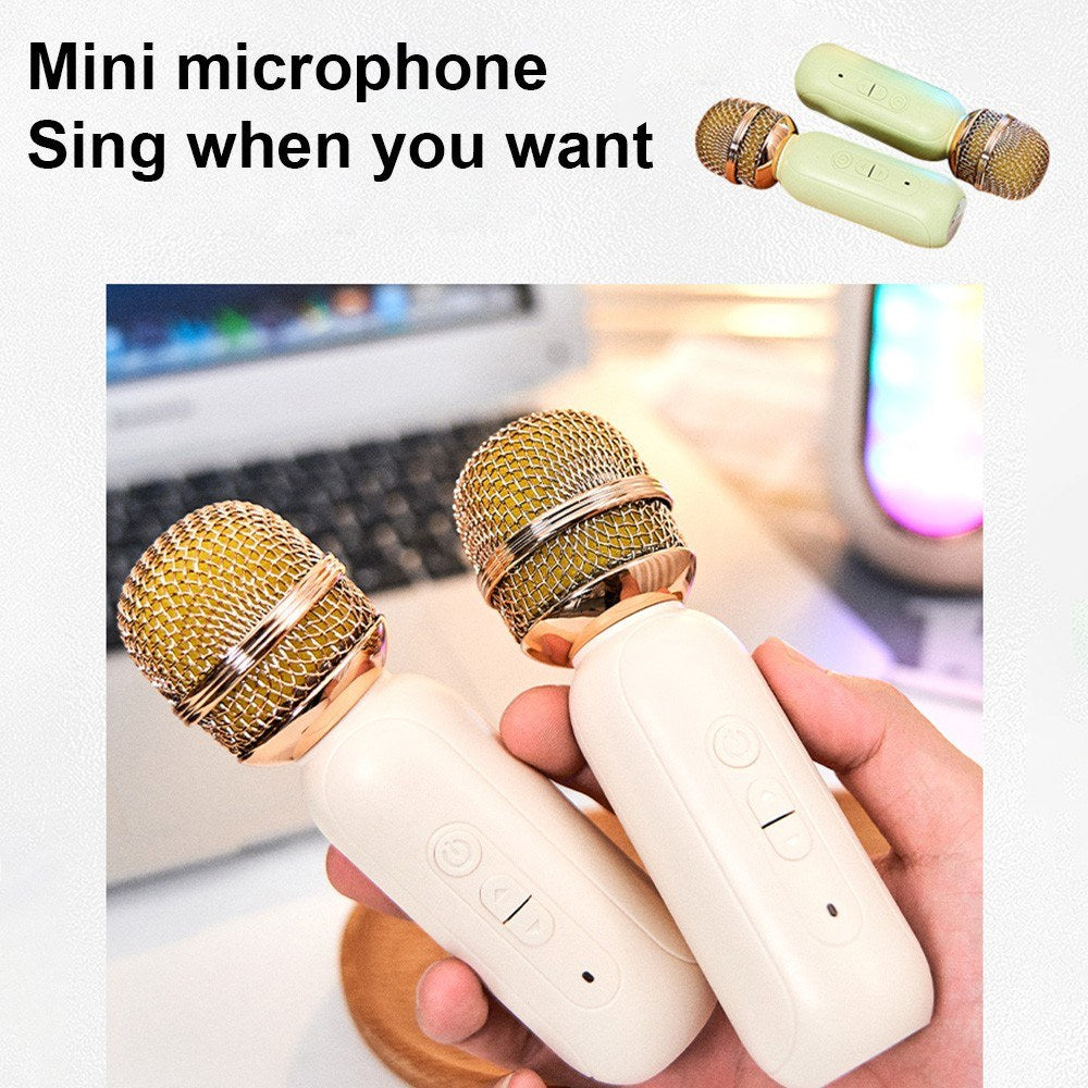 F68 Wireless Karaoke Machine Set with 2 Mics & Speaker