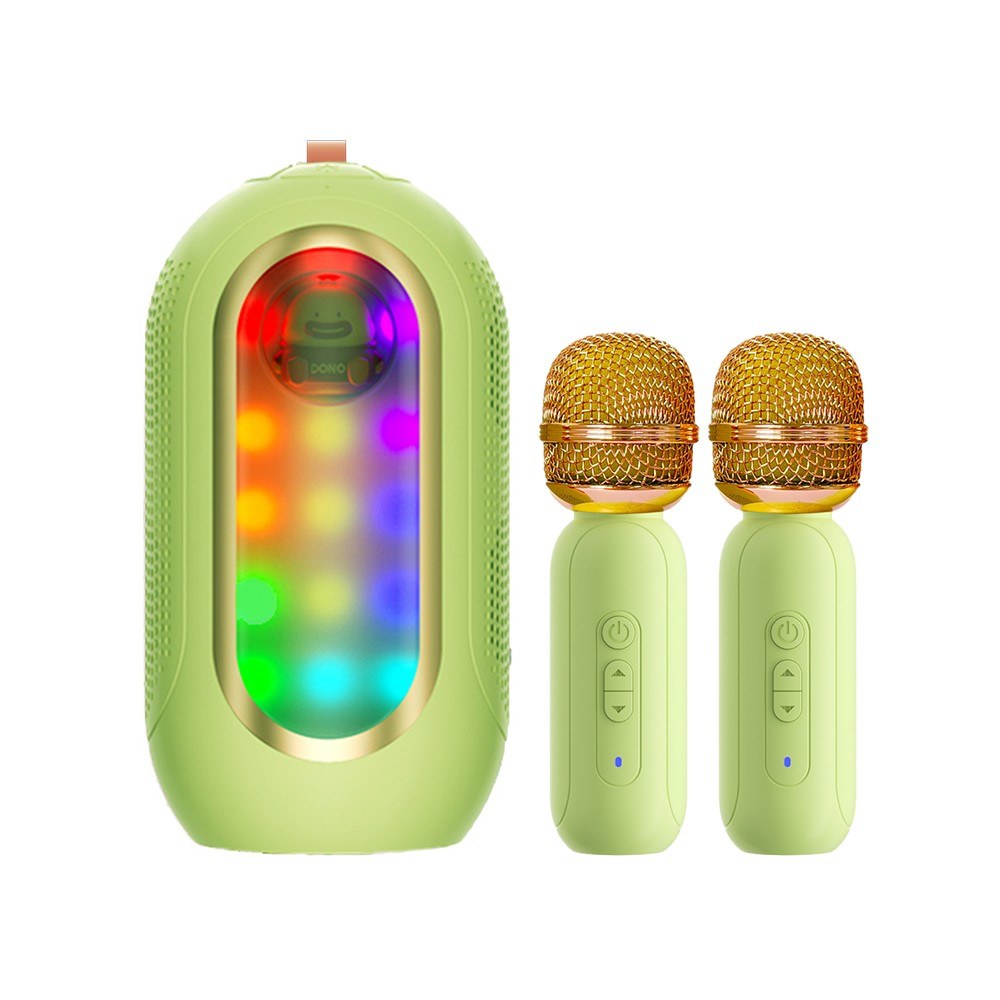 F68 Wireless Karaoke Machine Set with 2 Mics & Speaker