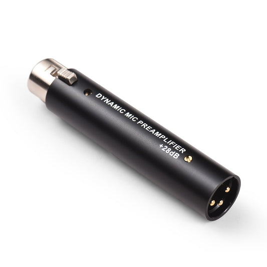 Q2 Low Noise XLR Microphone Preamp with In-line Gain Amplifier for Dynamic Mics
