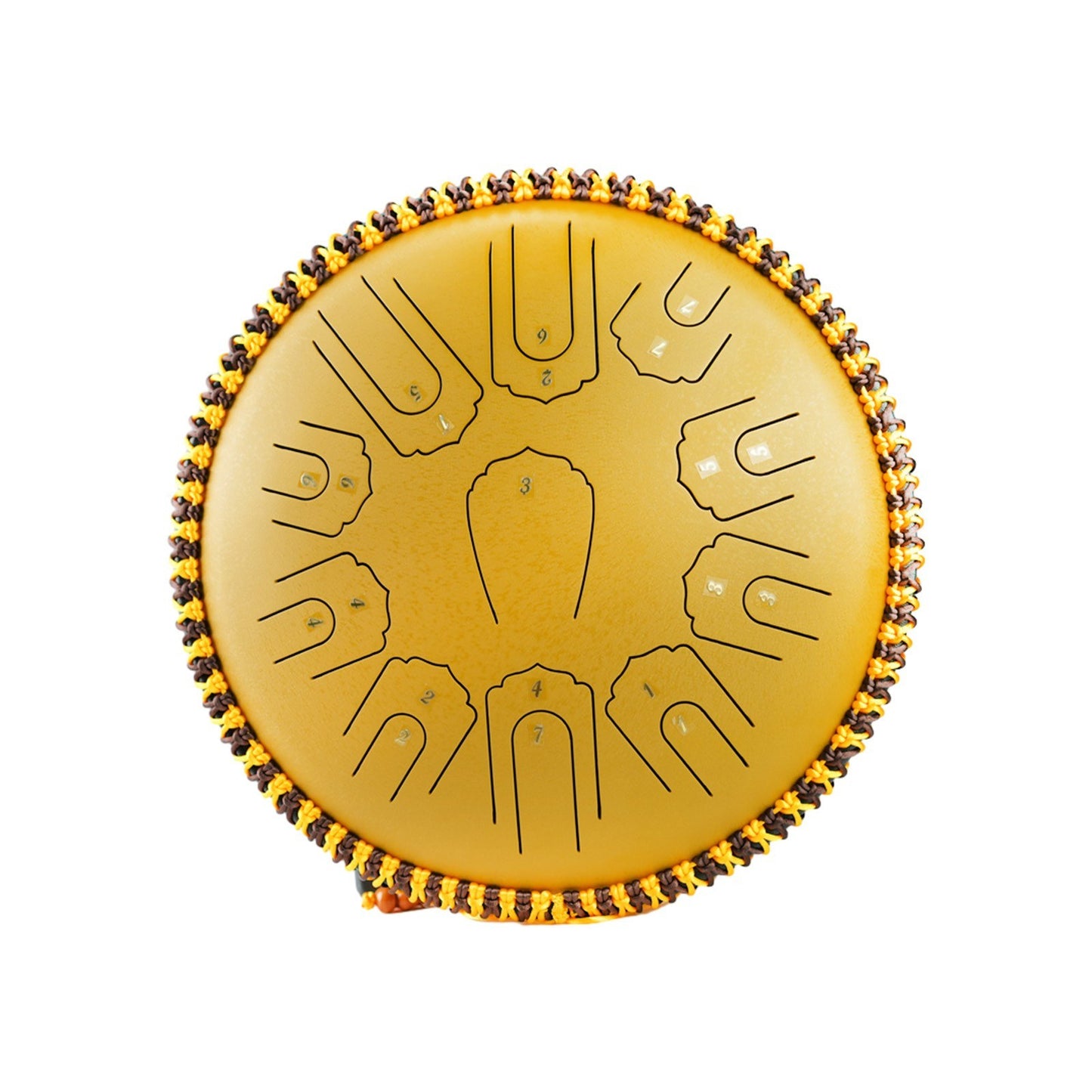 15-Inch Steel Tongue Drum, 21-Note C Key Percussion Instrument with Mallets