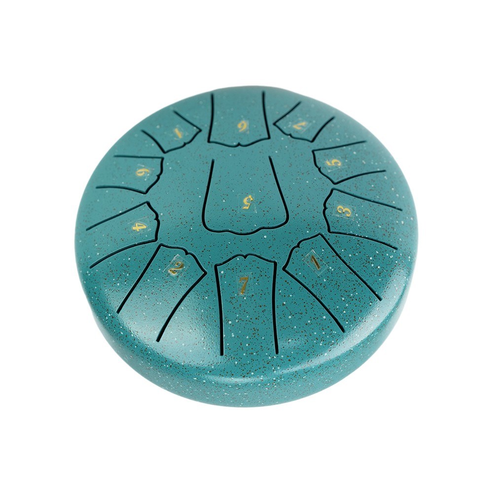 6 Inch Steel Tongue Drum, 11 Notes D Key Percussion Instrument with Mallets
