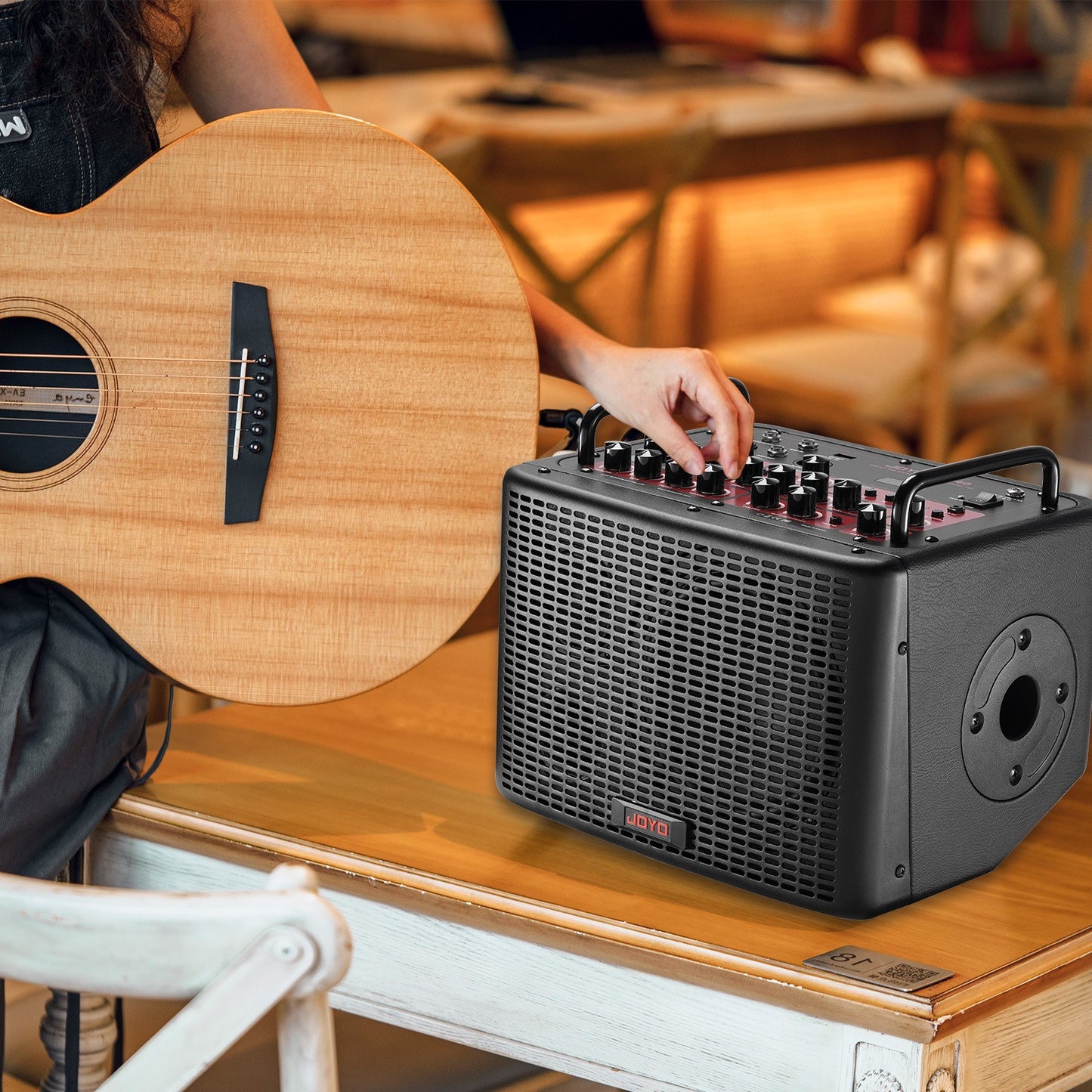 Rechargeable 40W Portable Electric Acoustic Guitar Amp Speaker