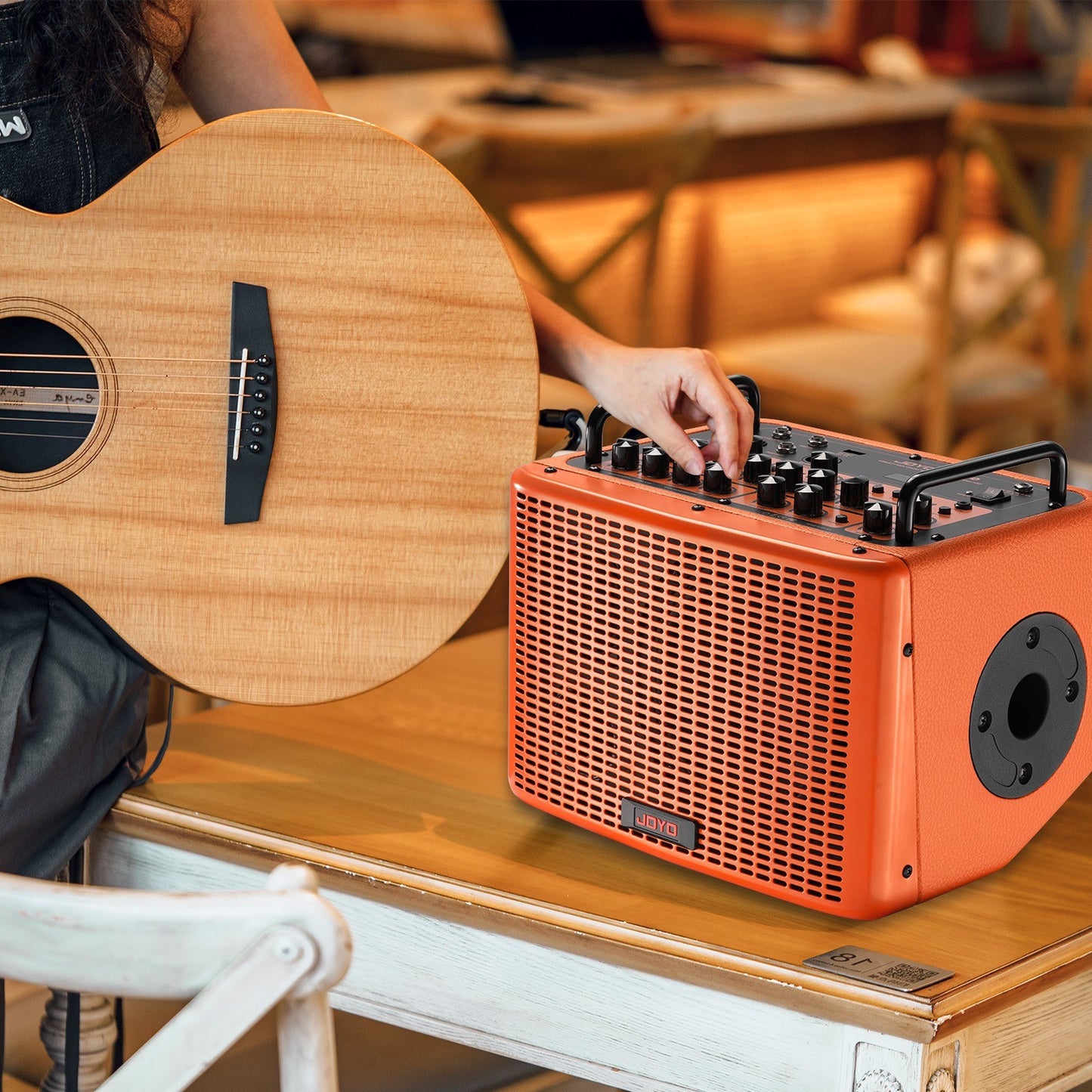 Rechargeable 40W Portable Electric Acoustic Guitar Amp Speaker