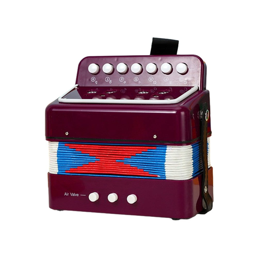 Beginners 7-Key 2-Bass Mini Accordion in ABS - Perfect Christmas Gift