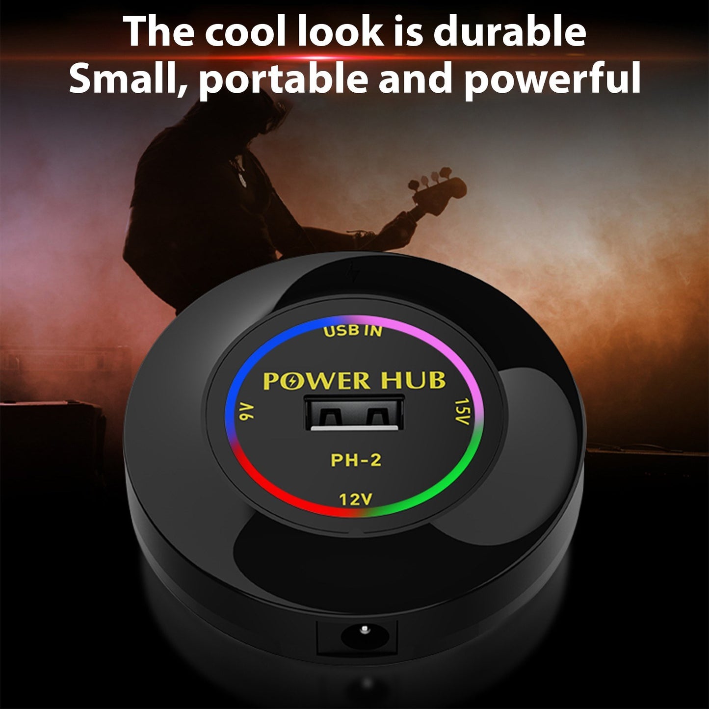 Mini Effector Power Supply HUB - 3 Channel Output 9V/12V/15V Low Noise for Music Instruments