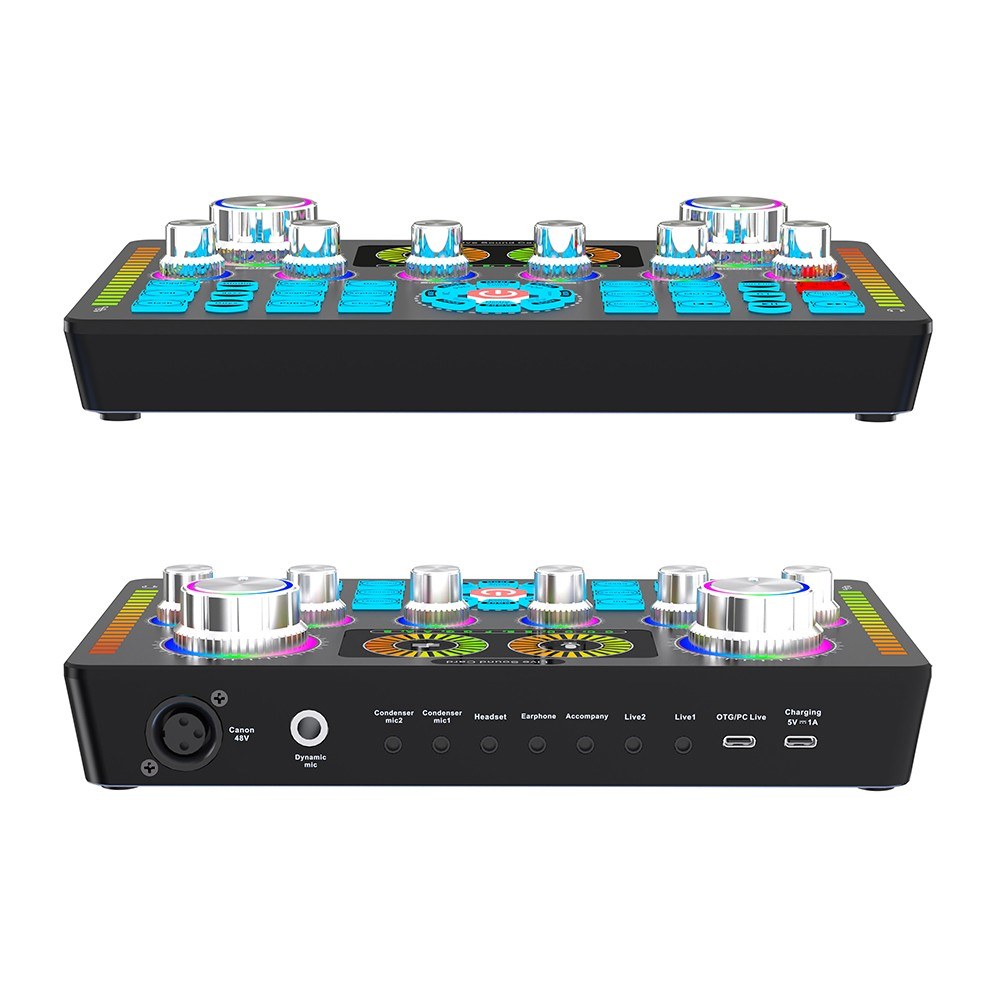 Q7 DSP Sound Card Mixer with 48V Phantom Power