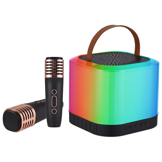 Mini X5 Wireless Karaoke Machine with Dual Microphones and Speaker Set
