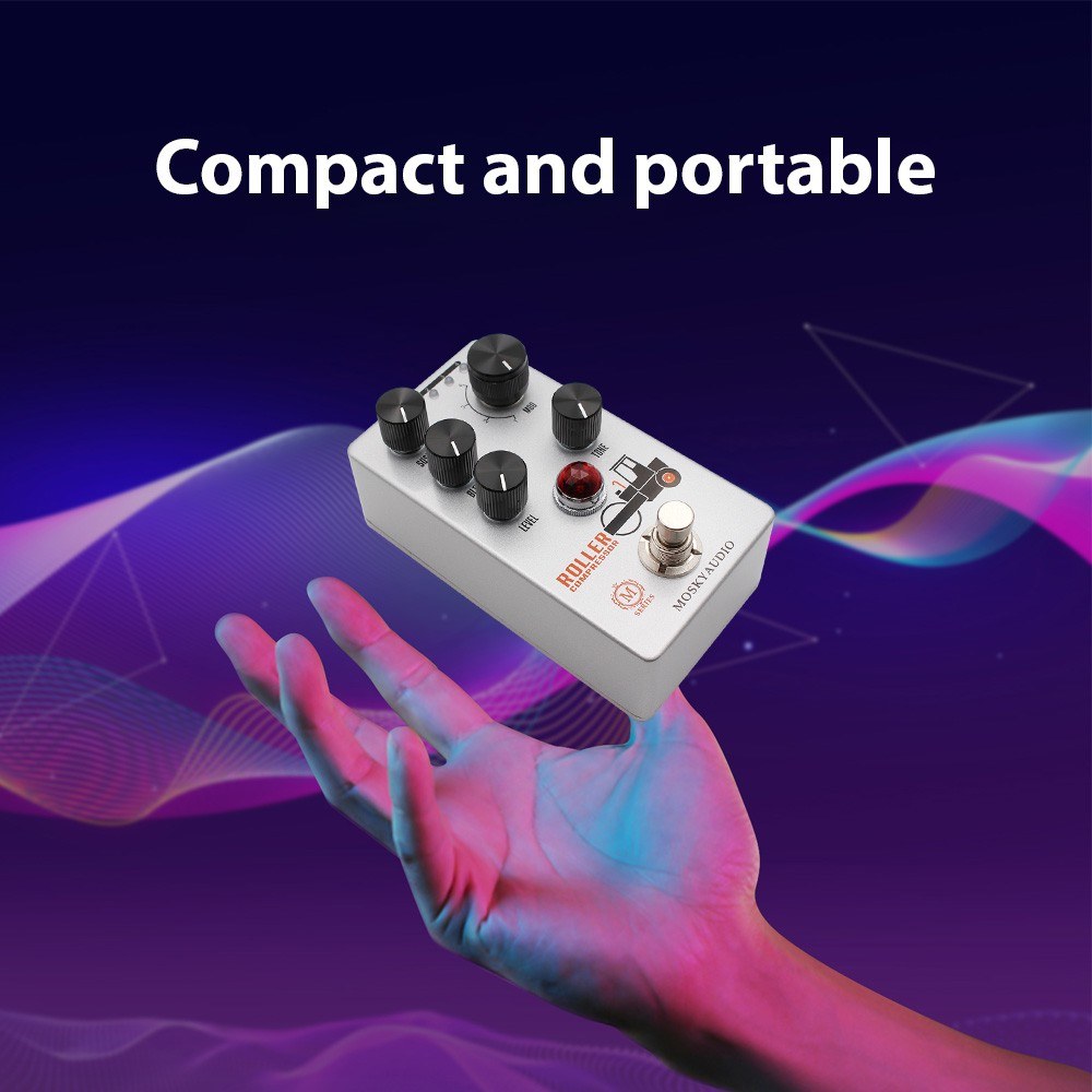MOSKYAUDIO Mini Electric Guitar Compressor Effects Pedal