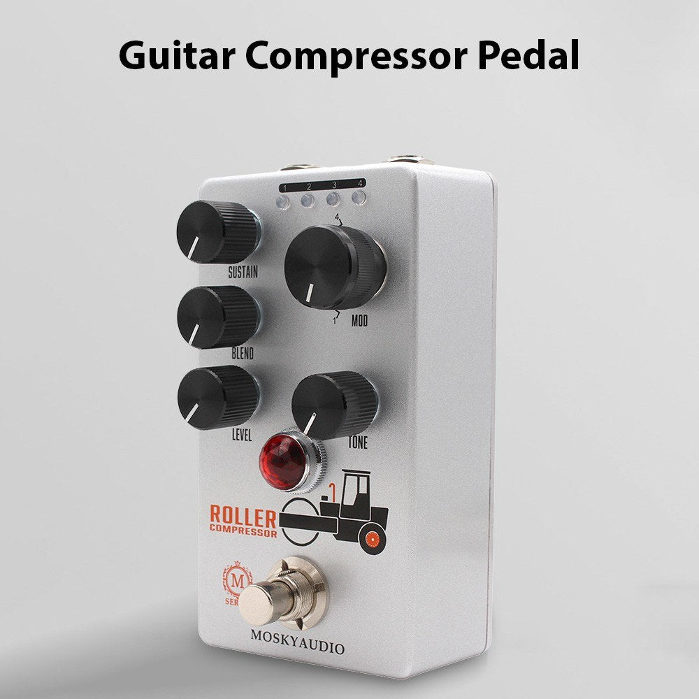 MOSKYAUDIO Mini Electric Guitar Compressor Effects Pedal