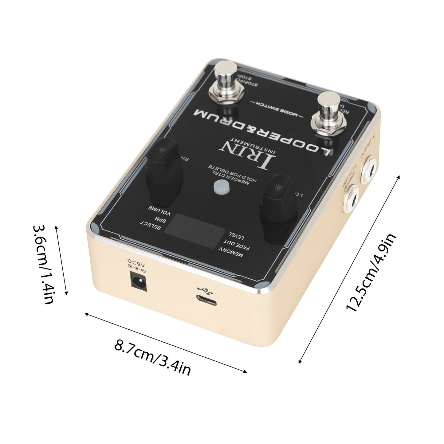 IRIN Guitar Effect Pedal: Looper & Drum Machine