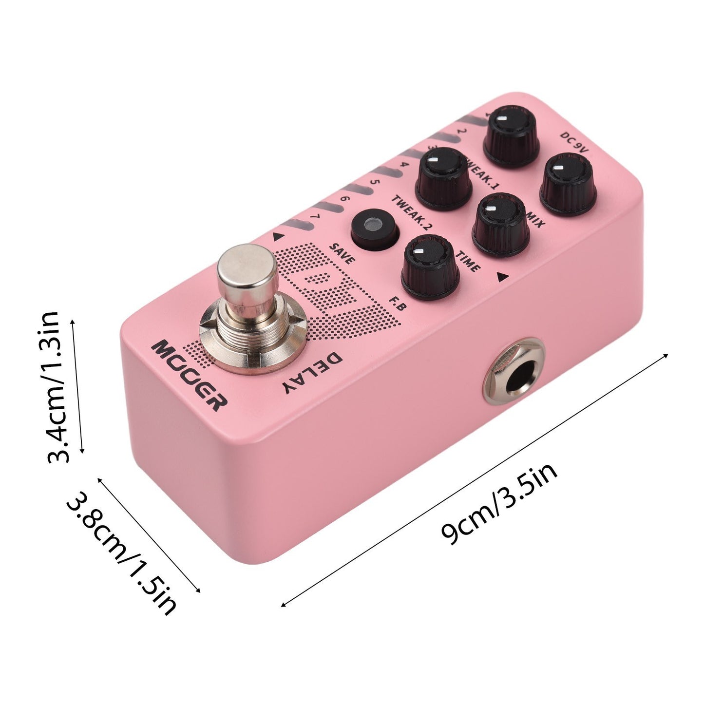 MOOER R7 Digital Reverb Pedal for Electric Guitar