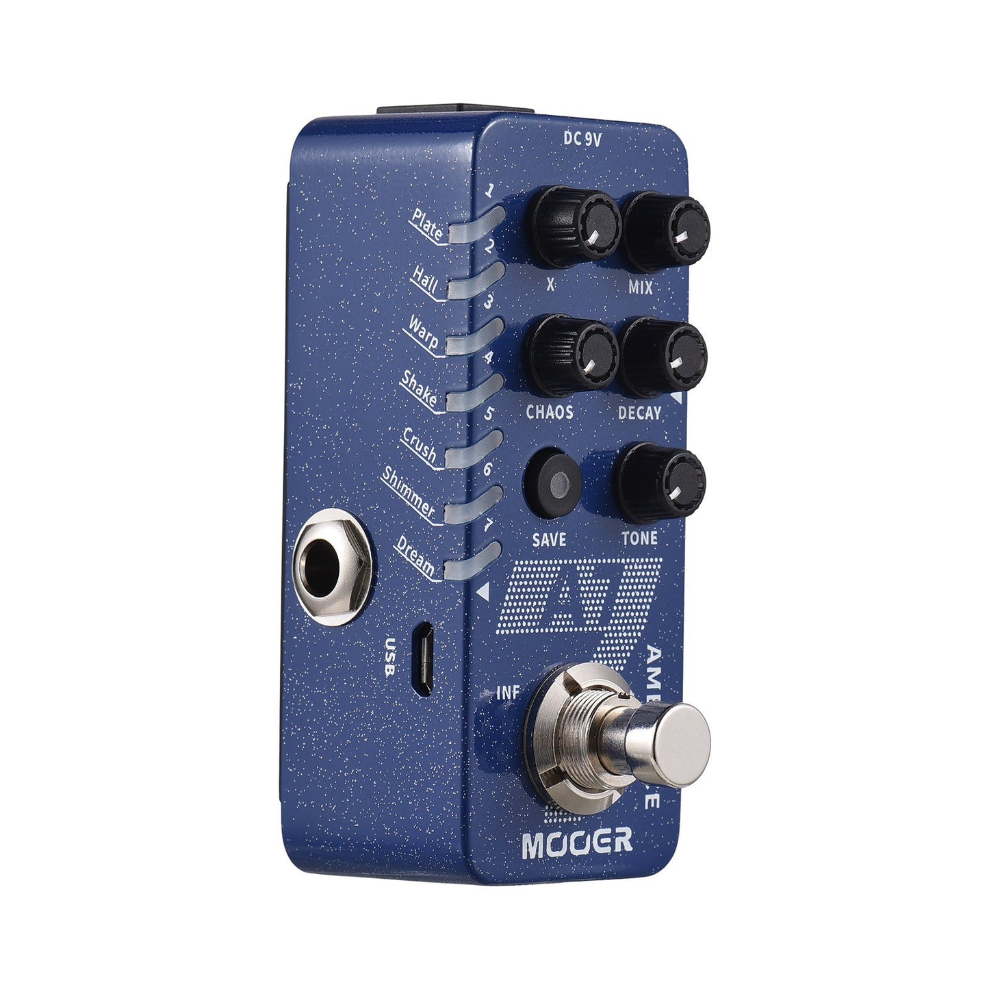 MOOER R7 Digital Reverb Pedal for Electric Guitar