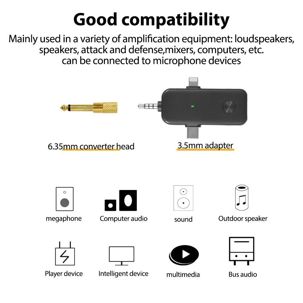 M3 Wireless Lavalier Microphone System - 1 Microphone & 1 Receiver