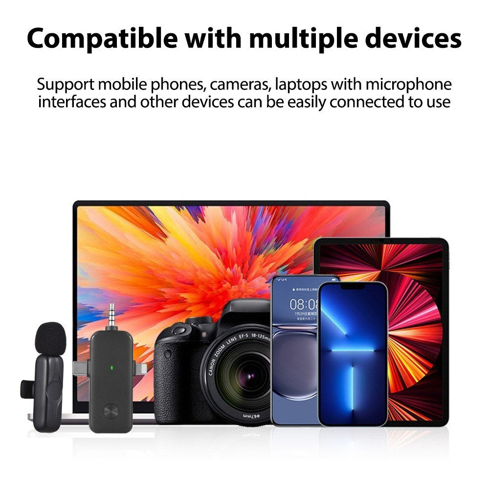 M3 Wireless Lavalier Microphone System - 1 Microphone & 1 Receiver