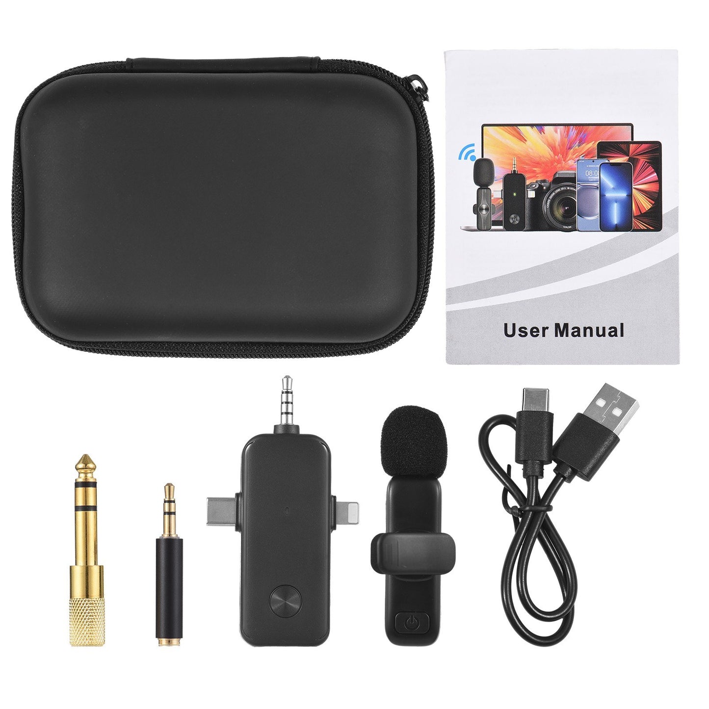 M3 Wireless Lavalier Microphone System - 1 Microphone & 1 Receiver
