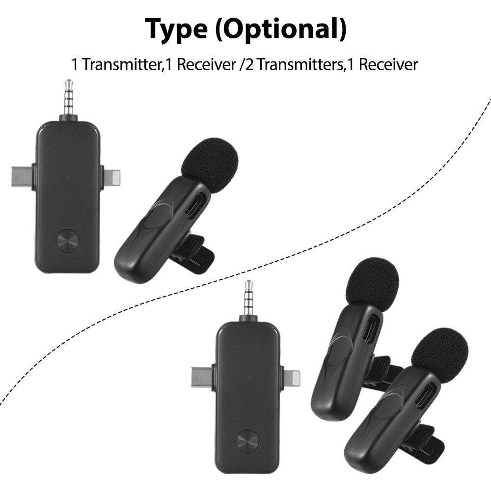 M3 Wireless Lavalier Microphone System - 1 Microphone & 1 Receiver