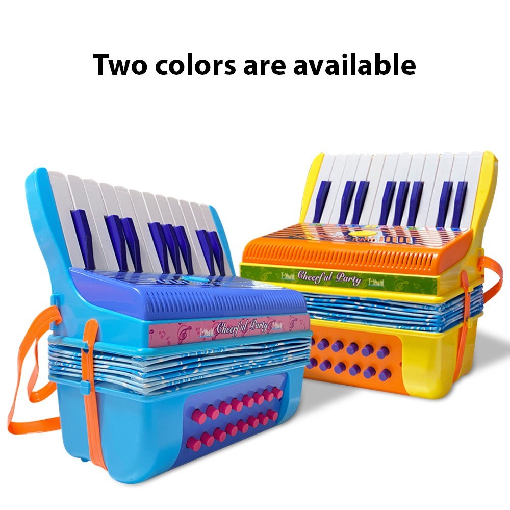 Lightweight 20-Key 16-Bass Button Accordion with ABS Material and Buckle