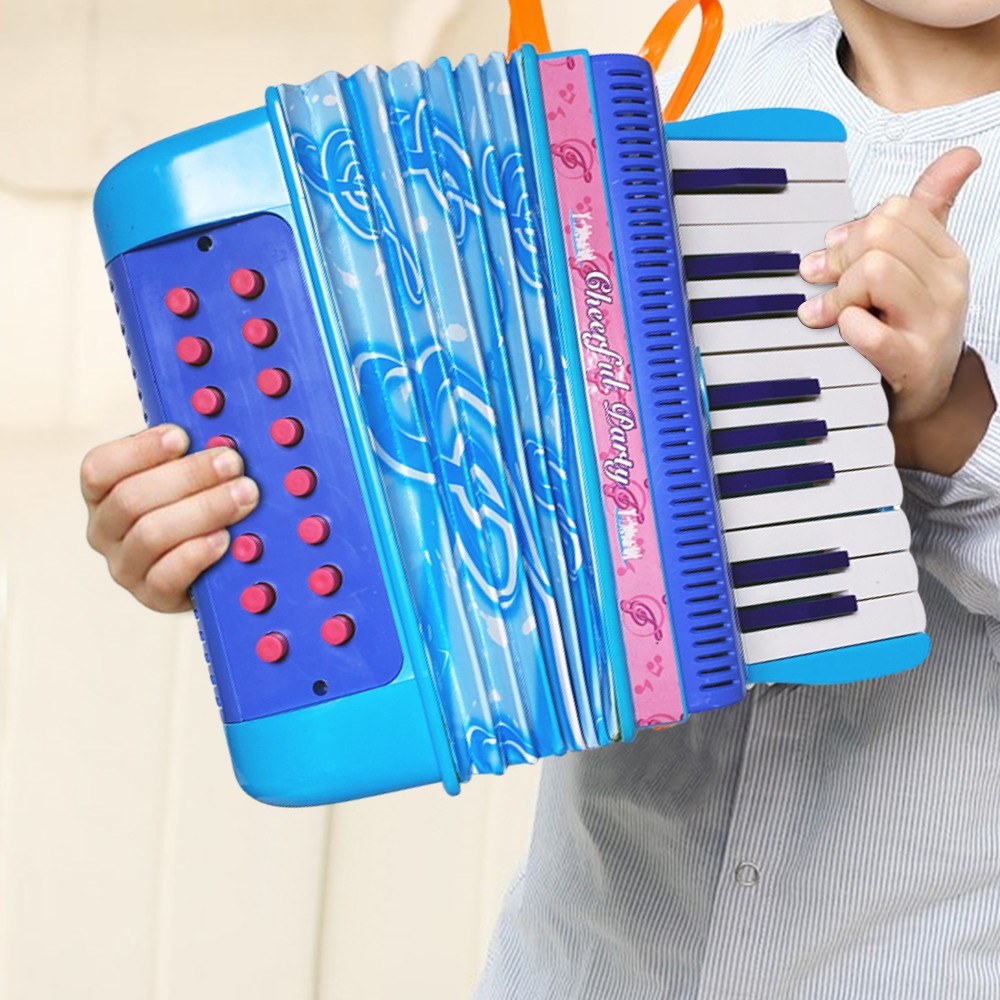 Lightweight 20-Key 16-Bass Button Accordion with ABS Material and Buckle