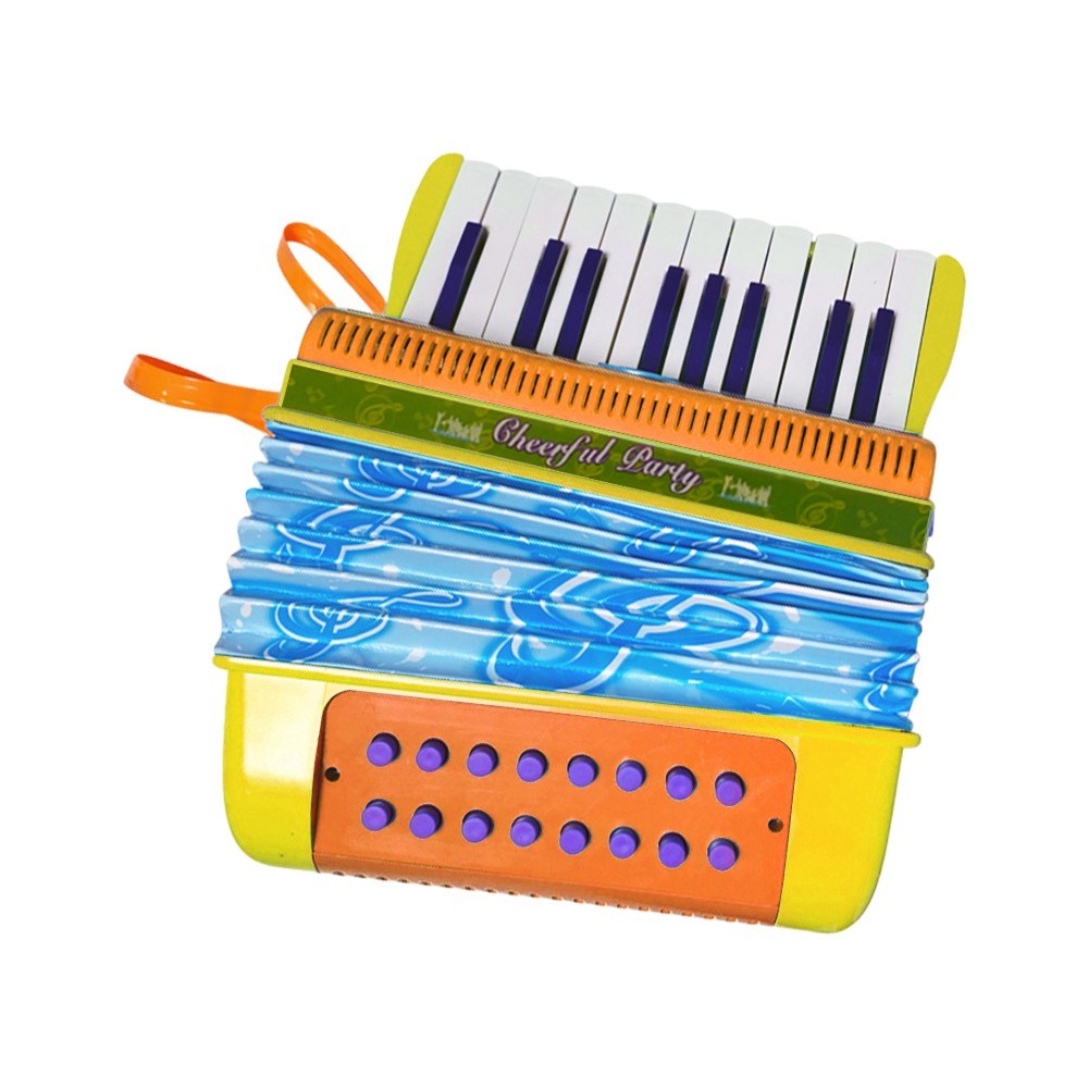 Lightweight 20-Key 16-Bass Button Accordion with ABS Material and Buckle