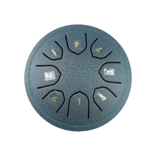 4-Inch Steel Tongue Drum, 8 Notes C Key, Portable Handpan Percussion Instrument with Mallets