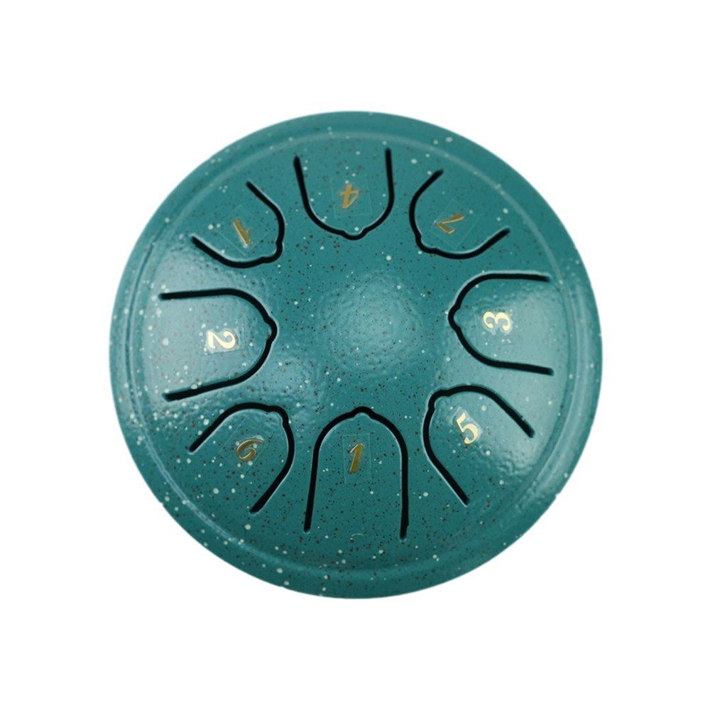 4-Inch Steel Tongue Drum, 8 Notes C Key, Portable Handpan Percussion Instrument with Mallets