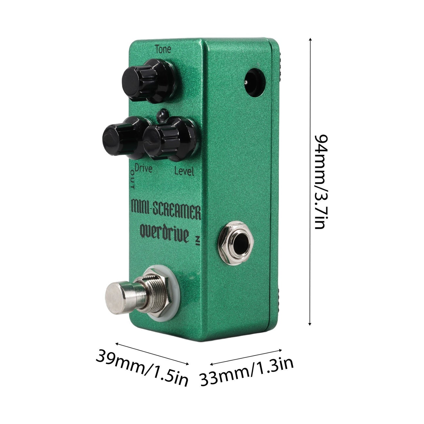 Mini 3-Knob Electric Guitar Overdrive Effects Pedal