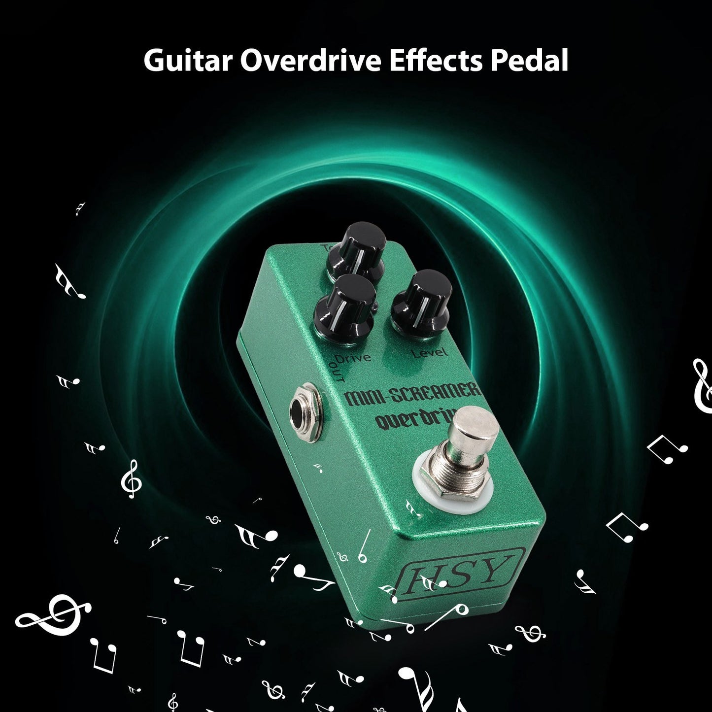 Mini 3-Knob Electric Guitar Overdrive Effects Pedal