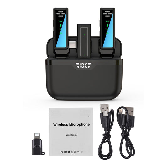 J80 Professional Wireless Lapel Microphone Clip-on Mics