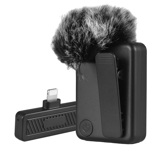 J8 Professional Wireless Lapel Microphone - Clip-on Mic with iOS Plug