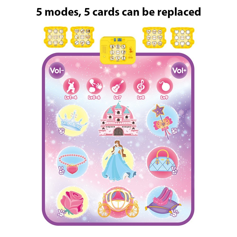 Multifunctional Electronic Dance Pad - 5 Game Modes & 9 Difficulty Levels Piano Game