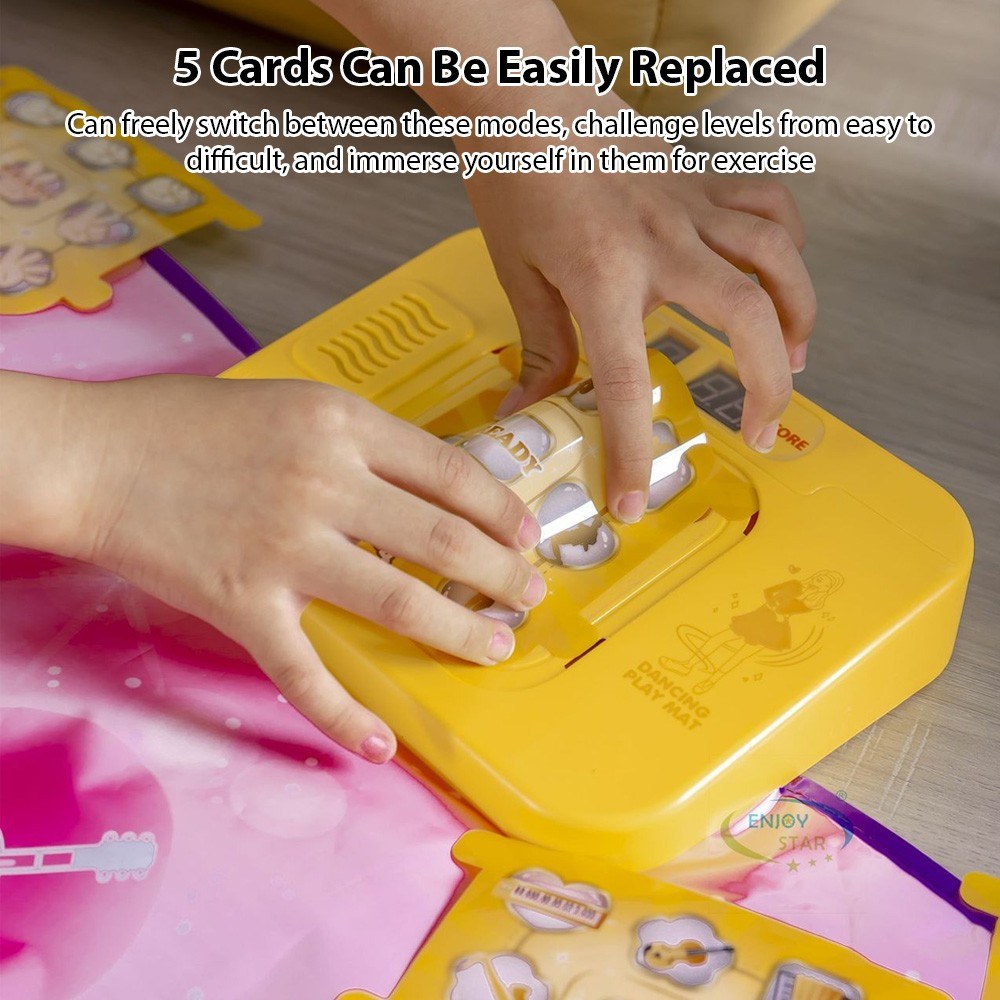 Multifunctional Electronic Dance Pad - 5 Game Modes & 9 Difficulty Levels Piano Game