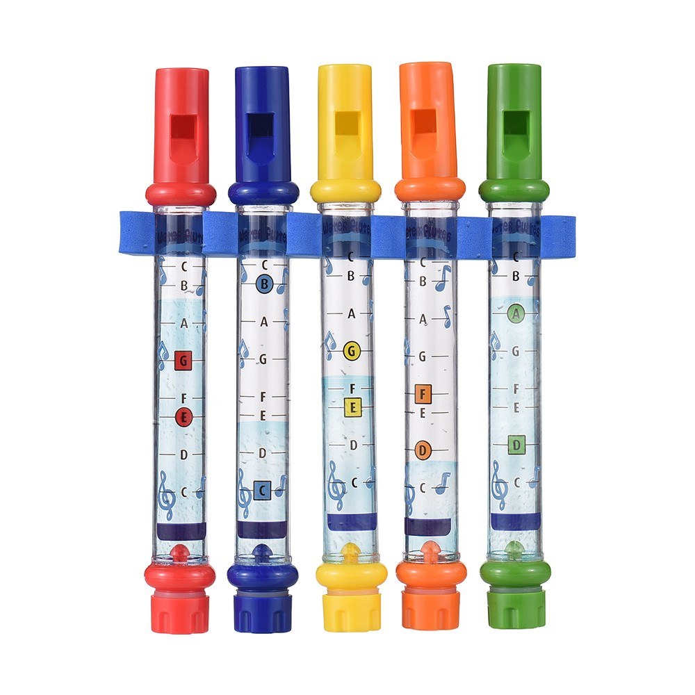 Musical Water Flute Set: 5-Piece Bath Time Fun & Learning