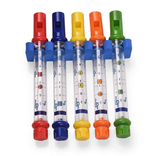 Musical Water Flute Set: 5-Piece Bath Time Fun & Learning
